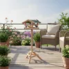 Relaxdays Vogelfutterhaus mit Ständer, Wildvögel füttern, Produktbild-Vorschau 2