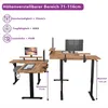 Radlove 160cm L-Schreibtisch Elektrisch Höhenverstellbar,  Produktbild-Vorschau 4