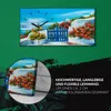 Wohnzimmer-Bild Leinwand Uhr Geräuschlos 60x30 Ölgemälde Produktbild-Vorschau 5