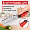 Edelstahl Gemüseschneider mit Doppelklinge, ideal für Kohl, Produktbild-Vorschau 4