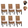 lot de 6 chaises de salle à manger en osier M69 Chaise BALI Voir les images du produit 8