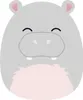 A cartoon illustration of a hippopotamus. Produktbild-Vorschau