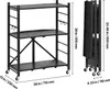SucceBuy 3-stufiges klappbares Regal mit Rollen, 33x71x91 Produktbild-Vorschau 8