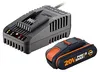 WORX WA3601, Batterie- & Ladegerät-Set, Lithium-Ion Produktbild-Vorschau 6