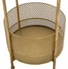 Runder weißer und goldener TABLE BASKET Tisch Produktbild-Vorschau 2