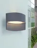 Lutec LED Außenwandleuchte Lotus anthrazit IP54 Up- & Produktbild-Vorschau 7