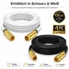 4m Antennenkabel für TV Kabelfernsehen HD 4K 135dB Koaxial Produktbild-Vorschau 2