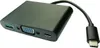 VALUE Multiport adaptér USB C(M) -> VGA(F), USB3.0 A(F), Náhled obrázku produktu 1