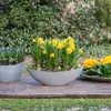 Große ovale Pflanzschale Jardiniere 39 cm in Stein-Optik Produktbild-Vorschau 7