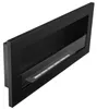 Wandhängender Biokamin mit Glas 90x40x12 cm Schwarz Produktbild-Vorschau 9