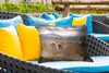 MuchoWow® Outdoor Kissen - Schottische Hochlandrind - Nebel Produktbild-Vorschau 4