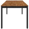 vidaXL Gartentisch Natürlich und Schwarz 147 x 88,5 x 75 cm Produktbild-Vorschau 3