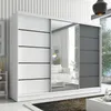 Schuifdeurenkast, 3-deurs, kast 200 cm met spiegel, model Productafbeelding-voorbeeld 2
