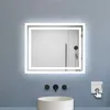 Badspiegel mit Beleuchtung 60x50cm Badezimmerspiegel Produktbild-Vorschau 1