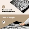 KitchenYeah© Herdabdeckplatte Porträt - Löwe - Schwarz und Produktbild-Vorschau 2