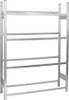 A metal shelving unit for storing beverage crates. Produktbild-Vorschau