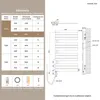 Elektrischer Handtuchheizkörper 1041 × 600 mm, 600 W, Weiß, Produktbild-Vorschau 7