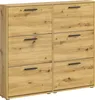 Schuhkipper SAM 6 Fächer Eiche Artisan 116x103x17 cm Produktbild-Vorschau 1