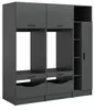 Waschmaschinenschrank "Flexy" in grau Set 3-teilig 182 x Produktbild-Vorschau 7