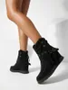 Royalfashion Schwarze Damenstiefel mit verstecktem Anker Produktbild-Vorschau 6