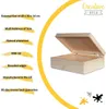 Creative Deco Béžová drevená škatuľa s vekom | 40 x 30 x 14 Náhľad obrázku produktu 4