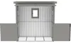 Bodenrahmen Konsta 204 x 88 cm für Grillhaus Metall Produktbild-Vorschau 3