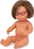 Puppe Mädchen mit Downsyndrom und Brille 38cm hellhäutig Produktbild-Vorschau 1