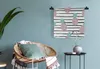 MuchoWow® Wandteppich Wandbehang Sommer - Ananas - Streifen Produktbild-Vorschau 4