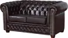 Chesterfield 2-Sitzer Sofa in Lederlook Produktbild-Vorschau 1