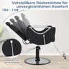 COSTWAY Friseurstuhl höhenverstellbar, Salonstuhl 360° Produktbild-Vorschau 4