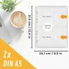perfect line 10er Pack A4 Dokumententasche A4 auf A5 180my Produktbild-Vorschau 3