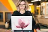 MuchoWow® Laptop Aufkleber Sticker Cover Blumen - Rosa - Produktbild-Vorschau 5