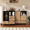 KOMFOTTEU Mobile buffet con 1 armadio, 1 ripiano e 4 Anteprima dell’immagine prodotto 6