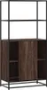 vidaXL Highboard brun imitation chêne 68x35x139 cm Bois Voir les images du produit 6