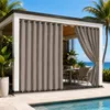 Outdoor Vorhang mit Ösen Taupe 254 x 214 cm Winddicht Produktbild-Vorschau 5