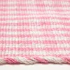 HOMESCAPES Webteppich rosa-weiß kariert - Baumwollteppich Produktbild-Vorschau 4
