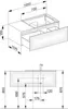 Keuco Edition 11 Waschtischunterbau 1050 x 350 x 535 mm Produktbild-Vorschau 3