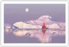 Poster - Poster ohne Rahmen - Segelschiff Mond Gletscher - Produktbild-Vorschau 1