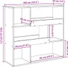 vidaXL Rozdělovač místností betonový šedý 100x33x94,5 cm Náhled obrázku produktu 8