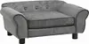 vidaXL Pohovka pre psov Dark Grey 72x45x30 cm Plyš Náhľad obrázku produktu 6