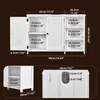 Meuble sous-lavabo ALIGHTUP avec 2 portes et 3 Voir les images du produit 4
