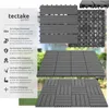 A collage of product images and descriptive text for tectake garden tiles. Náhled obrázku produktu