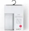 A product package for a curtain, showing a sample of the curtain and product details. Produktbild-Vorschau