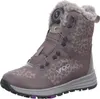 A single gray winter boot with a leopard print pattern and faux fur trim. Anteprima dell’immagine prodotto