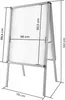 tectake® Aluminium Plakatständer DIN A1, doppelseitig, Produktbild-Vorschau 7