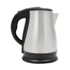A stainless steel electric kettle with a black handle and base, shown against a white background. Produktbild-Vorschau