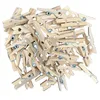 MiL4 50 Stück Holzklammern Natur – Mini Wäscheklammern aus Produktbild-Vorschau 1