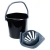 Wischeimer mit Auswringer, Kunststoff, schwarz, 10 l Produktbild-Vorschau 8