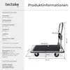 tectake® Plattformwagen Ladefläche 90 x 61 cm, extra Produktbild-Vorschau 5