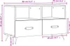 vidaXL TV skříňka bílá 80x36x50 cm Dřevěný materiál Náhled obrázku produktu 8
